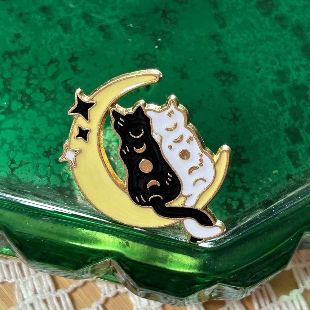 Kitty love 🌙 pin 🐈‍⬛